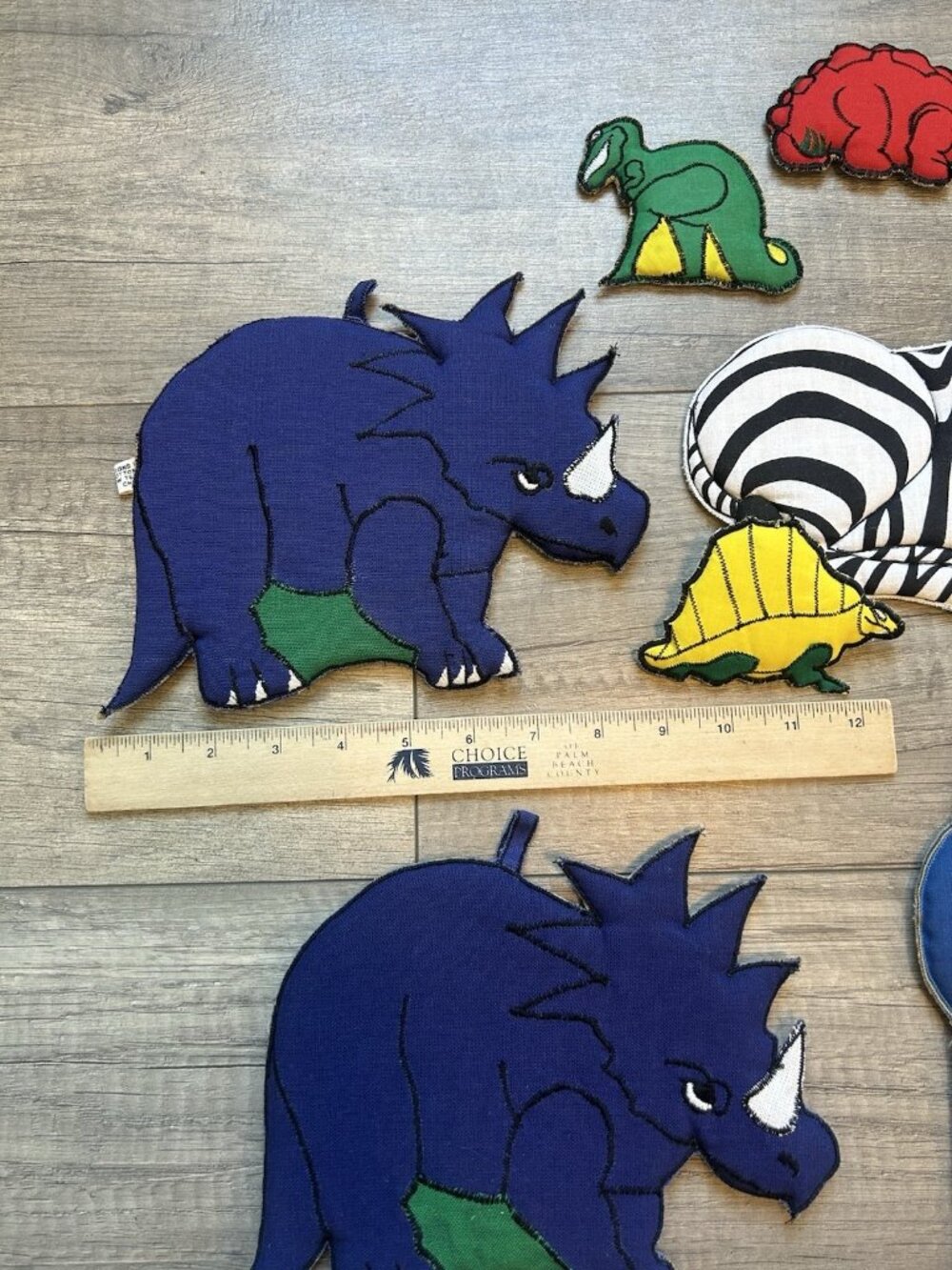 Vintage Zak Designs Potholder Lot Dinosaurs Bear Sailboat Zebra WC Imports Retro - Picture 10 of 16